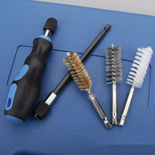 38pcs Industrial Wire Brush Nylon Brush Set Professional Tube Brush Inner Wall Cleaning Brush Daily Bucket Cleaning Tool Set