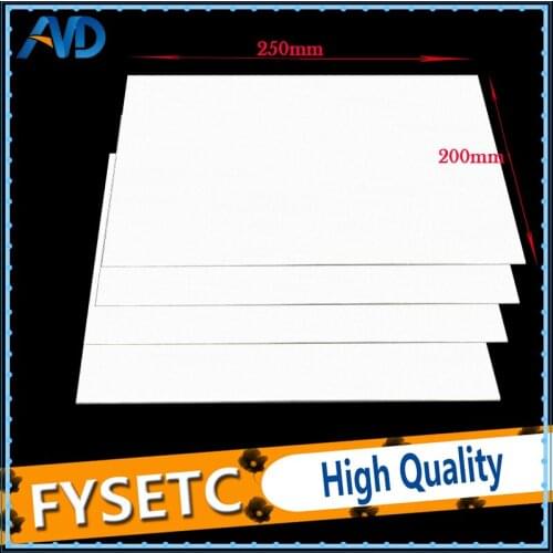 4pcs 250*200*3mm 3mm Thickness 3D Printer Heating Bed Block Insulation Cotton For Ultimaker Makerbot