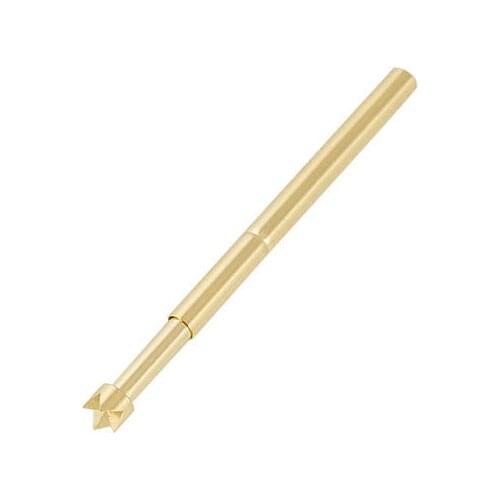 100pcs 4-Point Crown Tip Spring Test Probe Pin 33.35mm Length P125-V