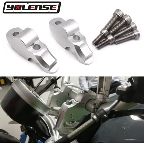 Motorcycle Accessorie CNC Aluminum Handle Bar Clamps Handlebar Risers For BMW R Nine T R nineT RnineT RNINET 2014-2017 2015 2016