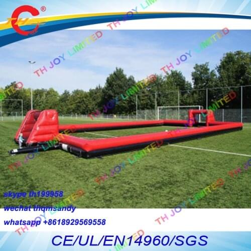 Free air ship to door,20x10x2mH giant human inflatable football court/inflatable soccer field pitch