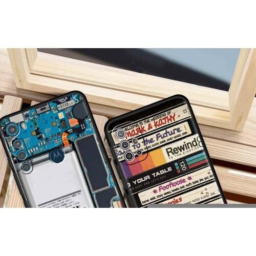 Case for Motorola Moto G9 Play One Fusion Plus G8 Power Lite E6s G30 G Stylus Black Soft Phone Protect Cover Adventures Time