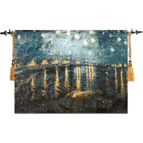 Belgium starry night tapestry 90*140cm decorative murals Home Furnishing dormitory wall hanging