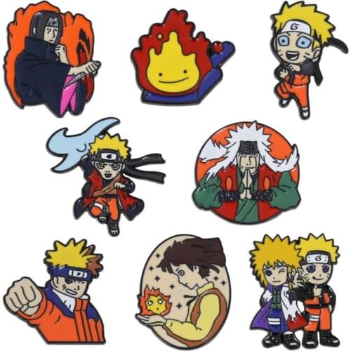 Gothic Style Lapel Pins Enamel Badges Anime Brooches For Backpack Womens Decorative Cartoons Badges Hijab Pins Vintage Brooches