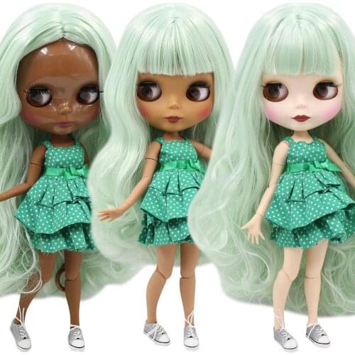 ICY DBS Blyth Custom Doll No. 280BL4278 Mint Green hair 1/6 bjd