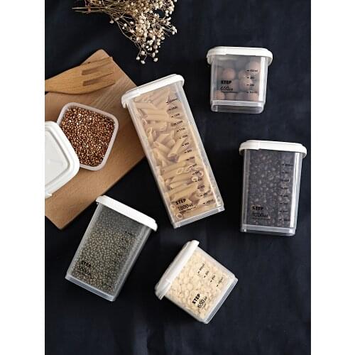 Noodle Storage Box Household Kitchen Plastic Crisper Transparent Box Rectangular Food Storage Box Refrigerator