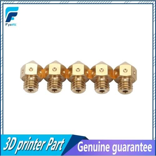 5pcs Top Quality 0.3/0.4mm Brass MK8 Nozzles For 3D Printers Hotend Filament Head J-head Extrusion Prusa i3 Extruder