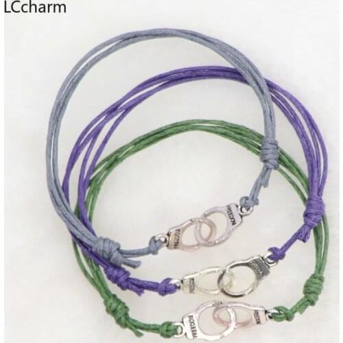 10pcs Fashion Handcuffs Bracelet Lovers Lettering Couple Bracelets Bangle For Women Men Friendship Jewelry