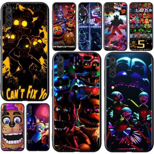 Cartoon Teddy Bear Five Nights Game For Xiaomi Mi 11i 11 10T 10 9T 9 A3 8 Lite CC9 SE Note10 Lite Ultra Pro Soft Phone Case