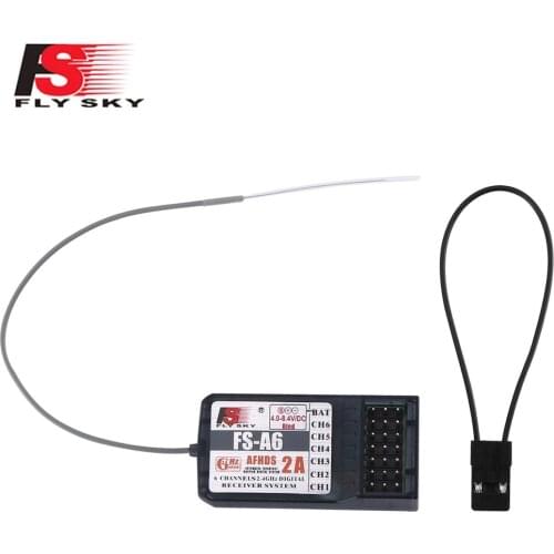 FlySky FS-A6 6CH Receiver PWM2.4G PWM Data Port AFHDS 2A Wireless Protocol Fine Workmanship 2.4GHz Wireless Frequency