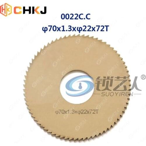 CHKJ Locksmith Tool For Wenxing Key Cutting Machines 100B,202,100A,100A1,100A2 100A3 Face Milling Cutter 0022C.C 70x1.3x22x72T