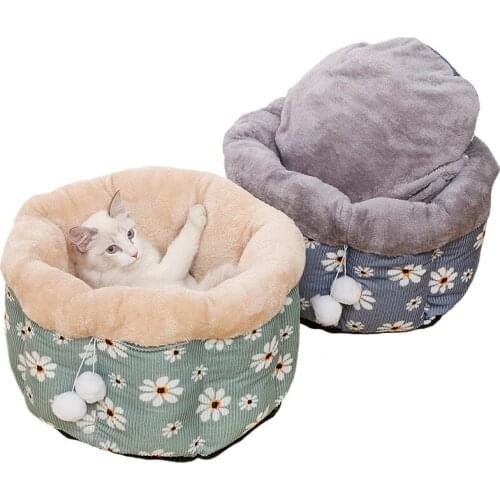 Super Soft Pet Dog Bed Plush Kennel Cat Mat Dog Basket Small Dog Teddy Cat Bed House Outdoor Round Cushion Pet Sleep Accessories