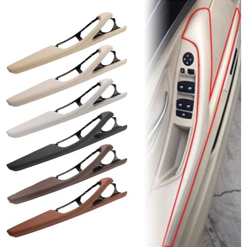 Car Door Inner Handle Interior Door Panel DriverS Seat Button Switch Frame Trim For BMWF10 F11 F18 5 Series 2010-2017 LHD