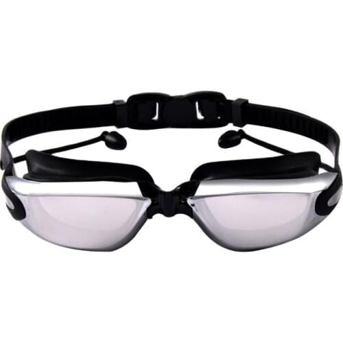High quality best-selling adult children waterproof swimming goggles anti-fog plating myopia swimming glasses