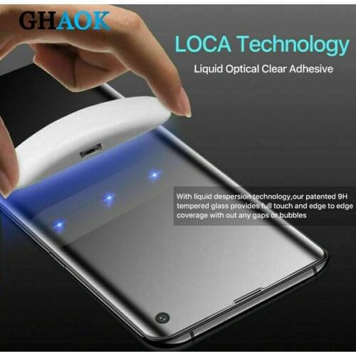 UV Tempered Glass For Samsung Galaxy S20 Ultra S10 S9 S8 Plus Screen Protector S Note 20 10 9 8 S10E E Plus 5G Full Cover Film