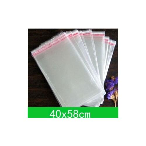 100pcs/lot New jewelry Bag (40x58cm) with self-adhesive seal clear opp bag /poly bag for wholesale Free Shipping