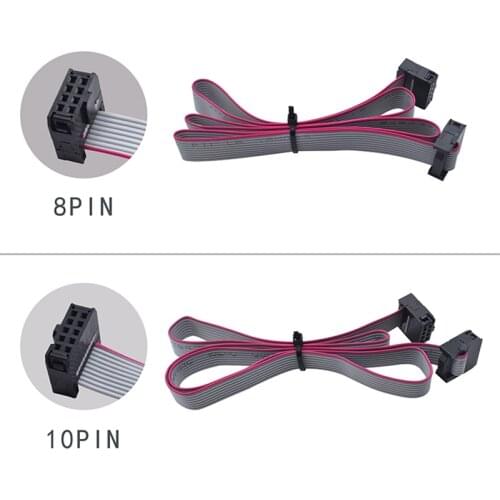 2pcs 2004 12864 1.4 LCD Screen Parallel Cables 8/10 Pin Flexible For a6 a8 e10 Prusa I3 CR-10 Ender-3 display controller parts