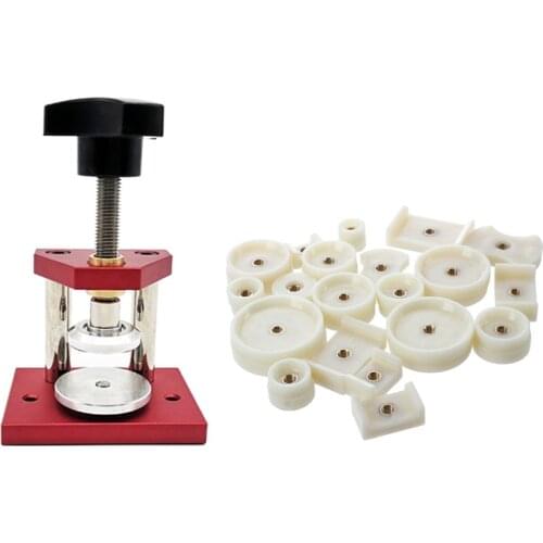 20 Pcs Watch Back Press Fitting Dies Round and Rectangular & Micropress Watch Case Press Micropress Medium