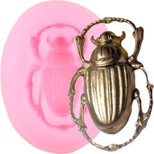 3D Insect Beetle Cake Silicone Molds Fondant Cake Decorating Tools Sugarcraft Chocolate Gumpaste Candy Clay Moulds