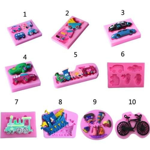Car Vehicle cake chocolate silicone mold soap chocolate fondant cake decoration baking Jelly mold