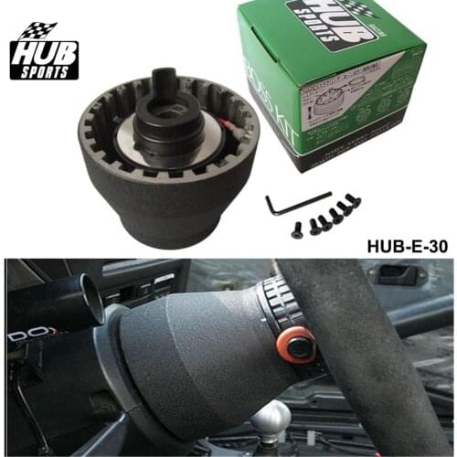 Black Racing Steering Wheel Hub Adapter Boss Kit For BMW E30 HUB-E-30
