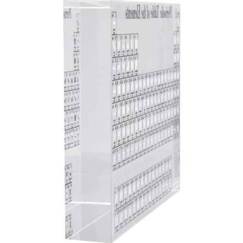 1pc Chemical Elements Display Framed Acrylic Periodic Table Desk Decoration Elements Display Ornaments Home Decor