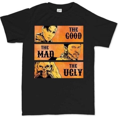The Good The Mad The Ugly Men Fashion Funny Street Wear Brand Clothing Personality Tees Shirt harajuku