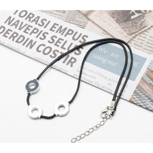 Mens Necklaces Japanese Figure Uchiha Itachi Rope Chain Necklace Jewelry Fashion Cosplay Trinket for Cartoon Fans New Arrival