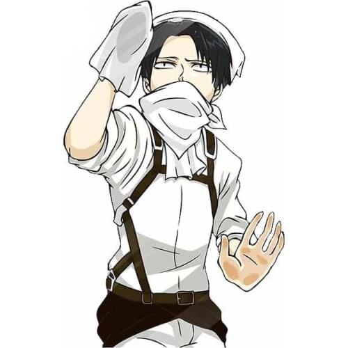 13cm For Attack on Titan Creative Car Stickers Car Accessories Decal Scratch-proof Sticker Waterproof Decoration