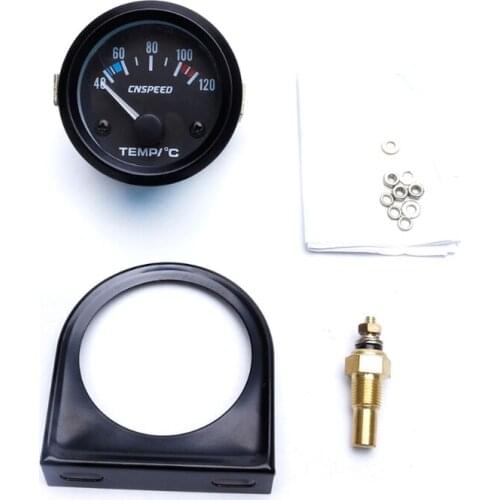 New High Quality 52mm Black Car Auto Digital LED Water Temp Temperature Gauge Kit New