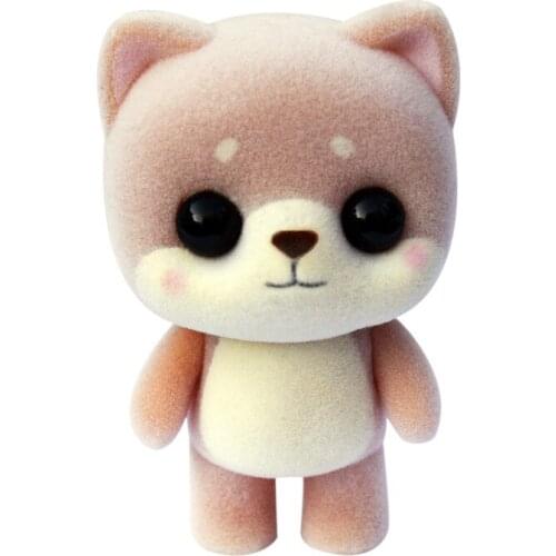 Plastic Flocking Doll Cute Panda Dog Duck Sheep Penguin Kids Plush Toy Novelty Gag Birthday Gift Toys for Children Hobbies