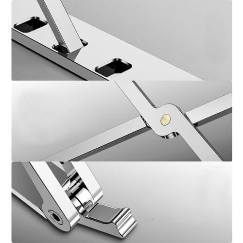 Portable Laptop Stand For Macbook Pro Air X Style Adjustable Foldable Aluminum Desktop Notebook Holder Desk Rack 7-15 Inch