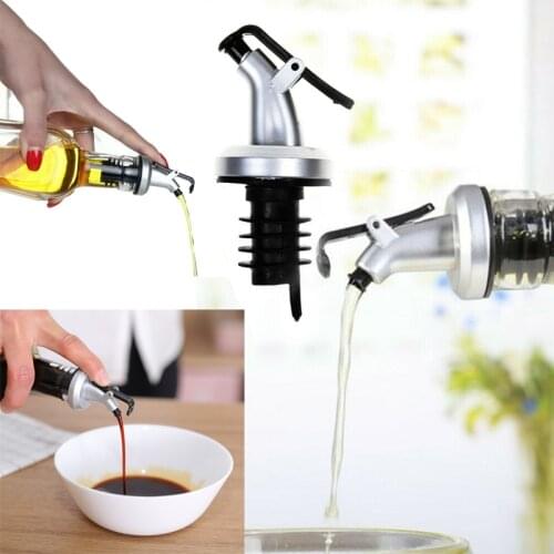 3pcs Stainless Steel Wine Bottle Stopper Liquor Bottle Pourer Stopper Dispenser With Cap Stopper Barware Bar Kitchen Accessories