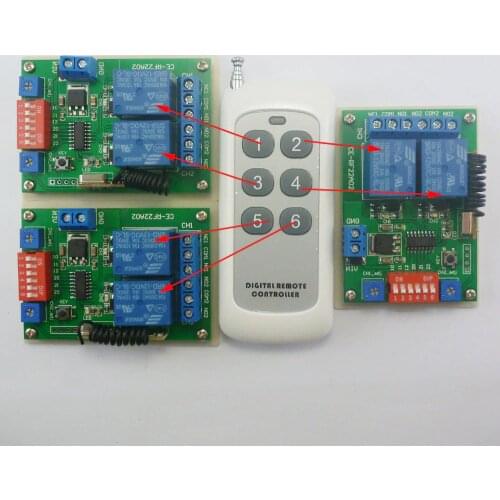 Dc12v 433hz 12v Rf Adjustable Delay Timer Wireless Remote Control Relay Switch Module 1tx+3rx