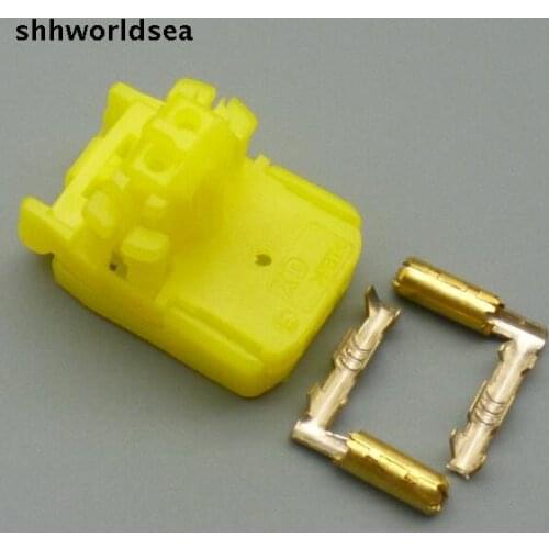 Shhworldsea 5/30/100sets 0.6mm 2p 2way kit gasbag plug, auto wire connector air bag socket