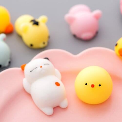 Cute Animal Dumplings Pinch Music Pinch Ball Decompression Tricky Vent Ball Student Small Gifts Childrens Toys
