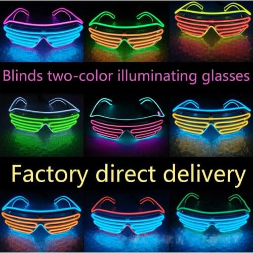 LED Luminous Glasses Halloween Glowing Neon Christmas Party For Boys Girls Kids new