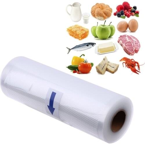 Vacuum Food Storage Bag With Lines Kitchen Sealer Rolls PA Food-Grade Membranes Keep Fresh Wrapper Food-saver Packaging