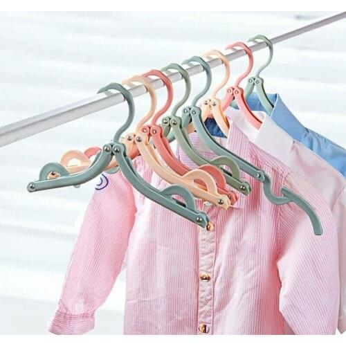 1PCS Travel Foldable Plastic Clothes Hanger Wardrobe Closet Drying Rack Organizer cabides para roupa etendoir a linge