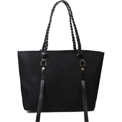 Large Capacity Purses and Handbags Simple Nylon Cloth Shoulder Bag Causal Fashion Messenger Bags Solid Color Ladies Tote Bag