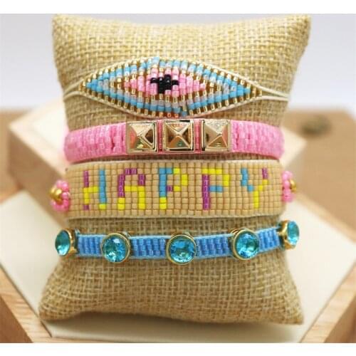 ZHONGVI Miyuki Women Bracelet Mexican Evil Eye Pulseras Mujer Moda Bracelets Colorful Zircon Jewelry Joyeria Handwoven Men Gift