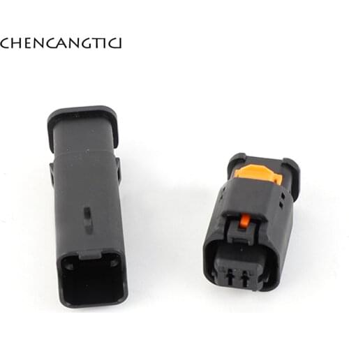 1 Set 2 Pin Way TE Delphi Automotive Connector Socket DT06 Sensor Harness Plug For Chevrolet Peugeot Citroen 1801174-1 1801175-1