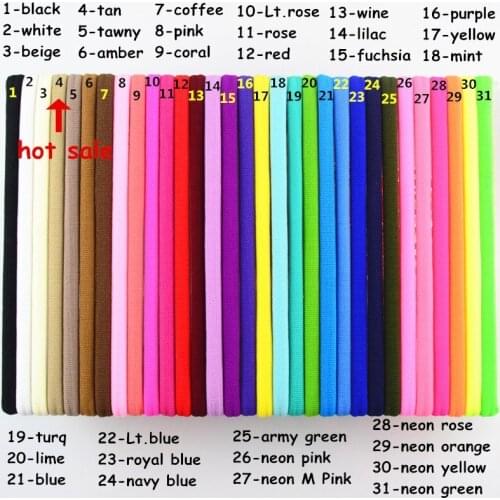 100 pcs/ lot , 33cm Elastic Bands nylon hair Accessories headband