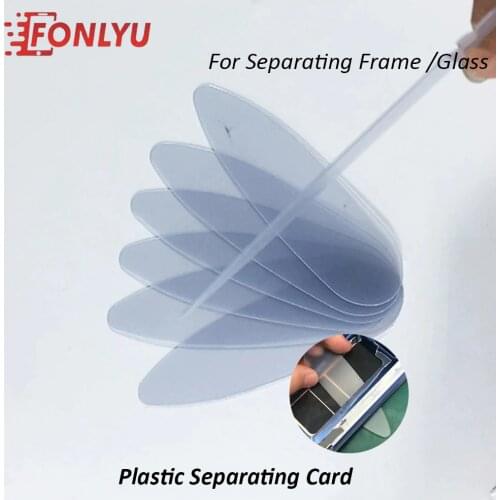 100 pcs Plastic Separating Card for Separating Frame Glass for Samsung Galaxy S20 S10 9 8 Plus