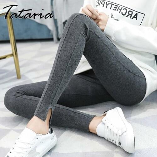 1Autumn cotton leggings for women high waist Women leggings thread vertical sweatPant for women Pant push up leggins mujer