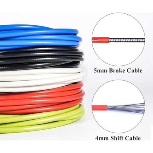 3m Bike Brake Housing/Shift Housing Bicycle Brake Cable Tube 4mm/5mm MTB Road Bike Shifter Brake cable Line Pipe