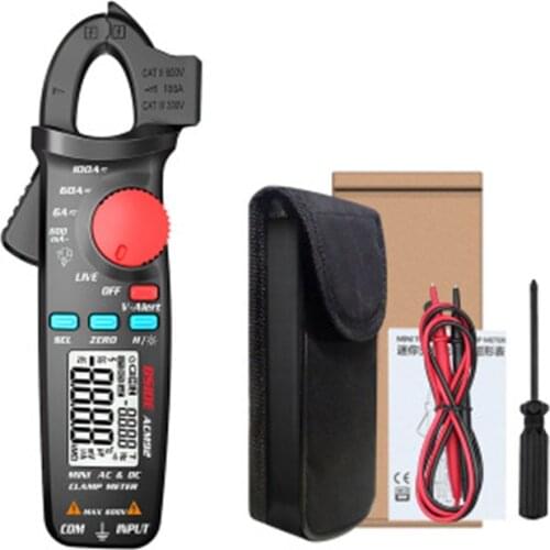 ACM92 0.1mA DC/AC Clamp Meter True RMS 6000 Counts Portable Auto Ranging Multimeter Amp Voltage Frequency Resistance Live Check