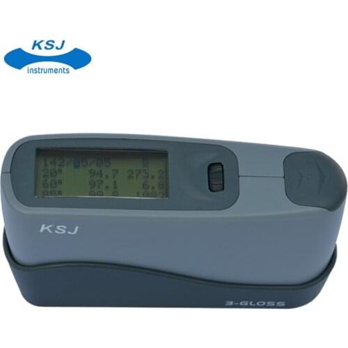 Brand KSJ Intelligent Gloss Meter Gauge Glossmeter USB software Memory data report 20 60 85 degree Anti-scratch measuring window