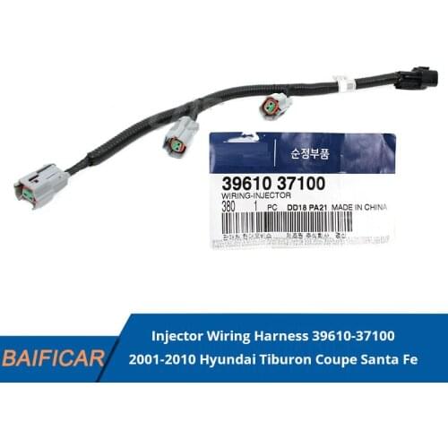 Baificar Brand New Genuine Injector Wiring Harness 39610-37100 For 2001-2010 Hyundai Tiburon Coupe Santa Fe Tucson Sportage