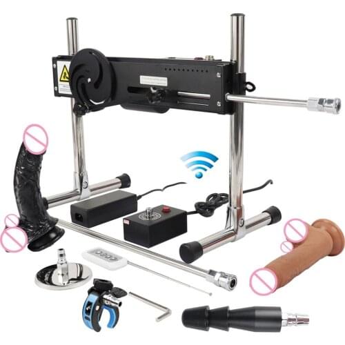 Fredoech Quite Remote Vibrator Sex Machine,120w Strong Powerful Love Machine Vac-U-Lock Dildo Attachment for Women and men